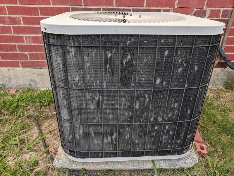 Old Residential AC Unit in Need of Replacement | Rolox Home Service LLC