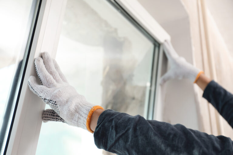 image of a window replacement taking place