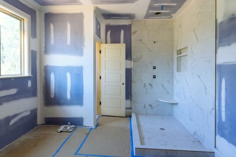 image of an in progress bathroom upgrade