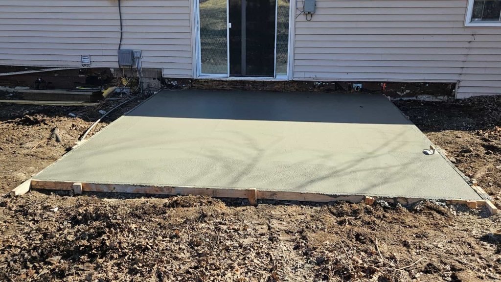 concrete pad